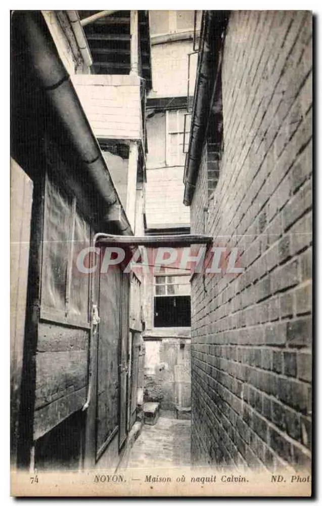 नॉयॉन — कैल्विन के जन्म के घर — एन.डी. फोटो. - आगे