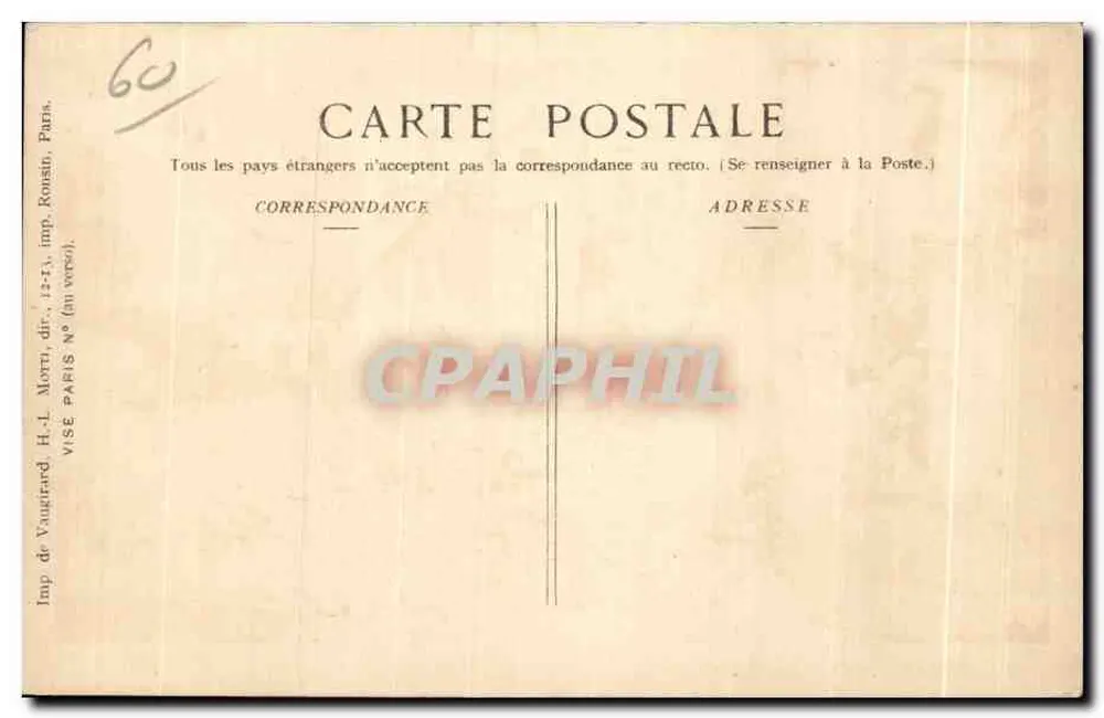 Senlis — Kriegsbeschädigungen 1914-15 — Ed. Pays de France - Rückseite