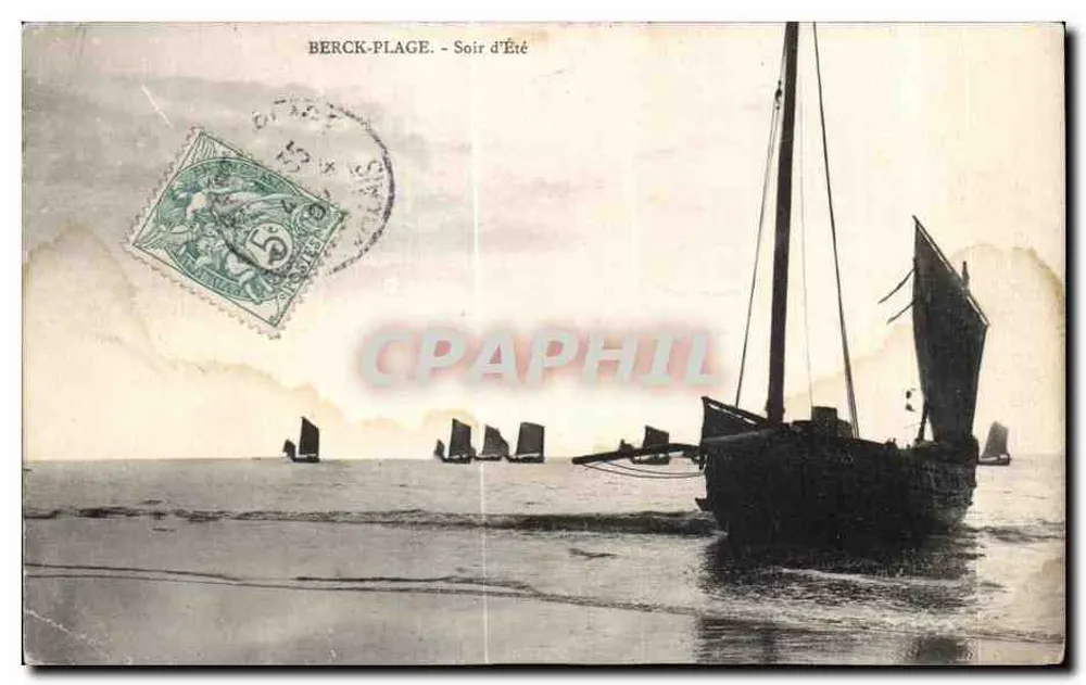 Berck-Plage — Soir d'Été — éditeur L. Courtoisien - Frente