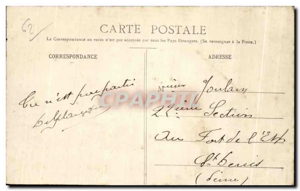 Cap Gris-Nez — Los Rocas de la Playa — L.D., B., 688 - Reverso