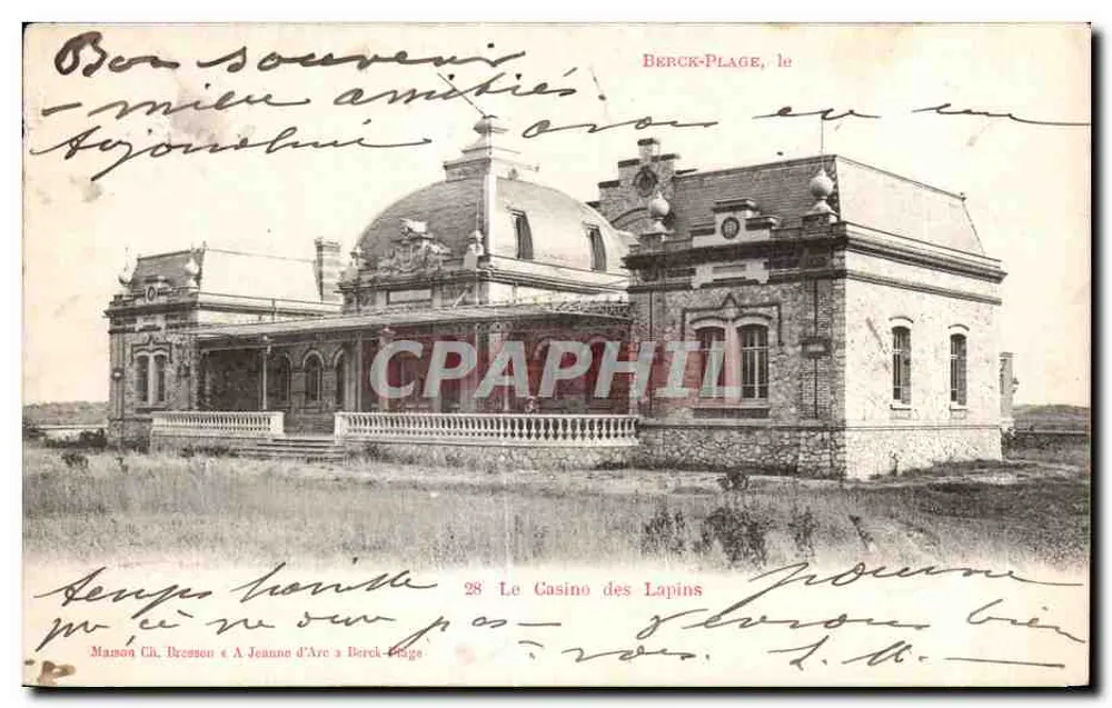 O Casino dos Coelhos — Berck-Plage — Maison Ch. Dresson & A Jeunne d'Arc - Frente