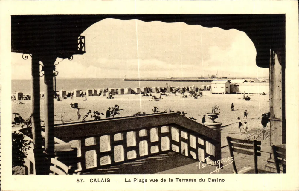 Calais — Die Strände vom Casino-Terrassenblick — Harmignies - Vorderseite