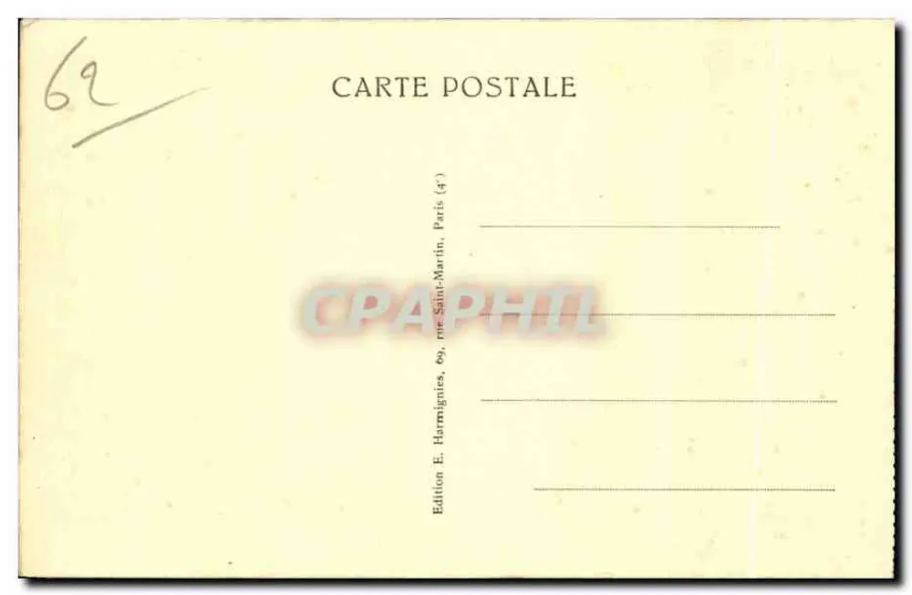 Calais — Die Strände vom Casino-Terrassenblick — Harmignies - Rückseite