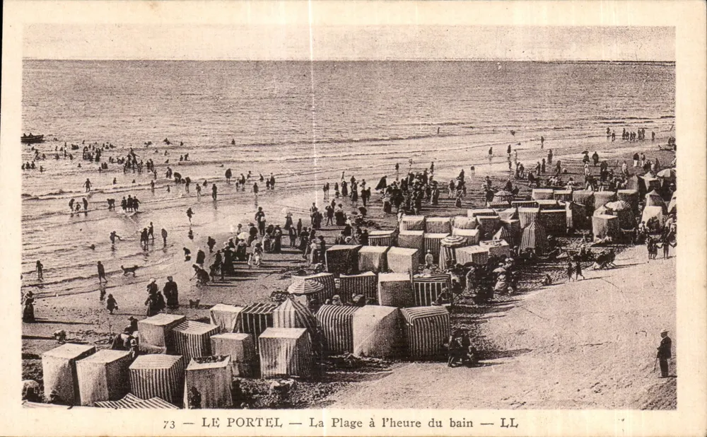Le Portel — La Plage à l'heure du bain — LL - Vorderseite