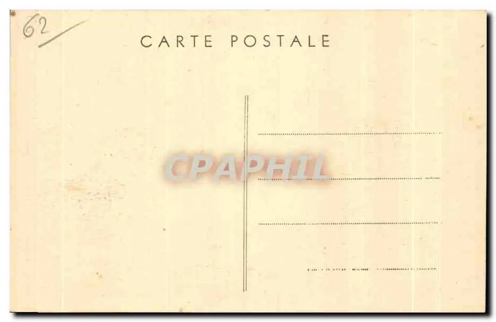 Etaples (P.-de-C.) — Friedhof der Engländer — Combier Imp. Macon - Rückseite