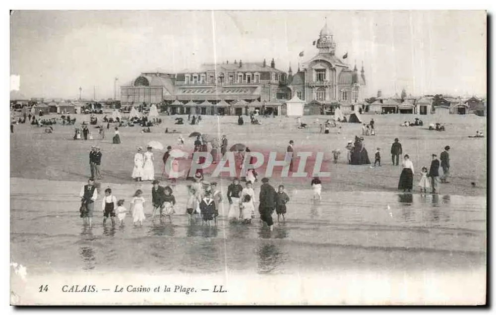 Calais — Das Casino und die Strand — LL. n°14 - Vorderseite
