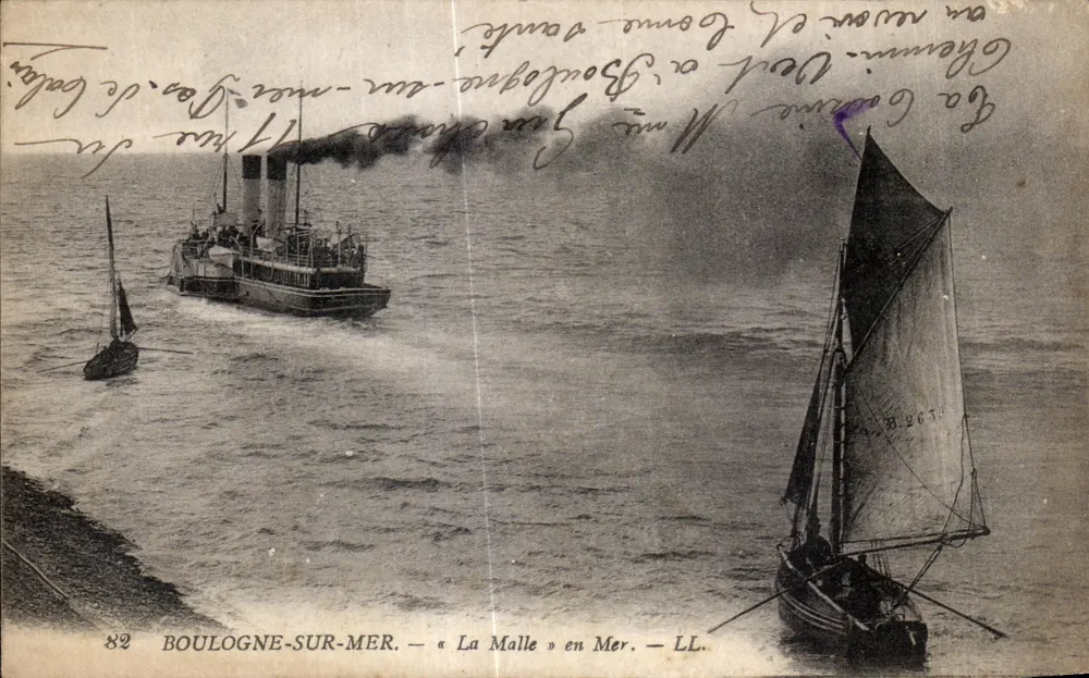 Boulogne-sur-Mer — « La Malle » auf See — LL. - Vorderseite