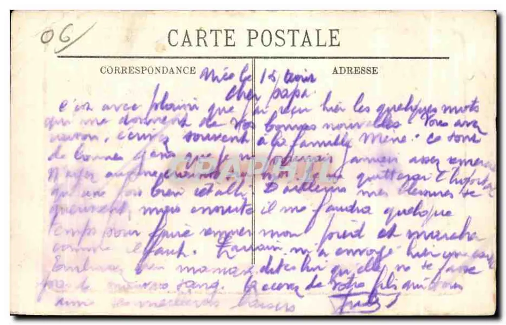 Cannes — A Dique — A Fottie Albert Edouard - Verso
