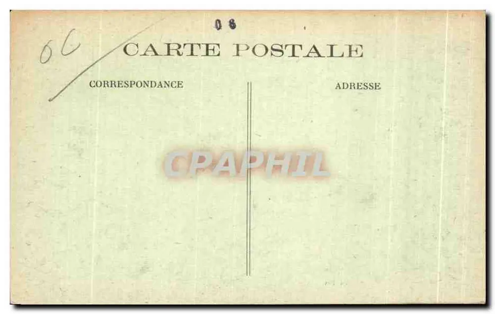 Hôtel des Anglais und St Paul's Church — Cannes — Verleger nicht sichtbar - Rückseite