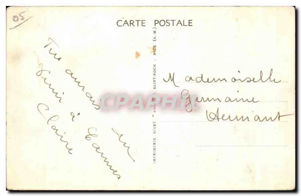 CANNES — La Plage de la Croisette und die Hotels — n°119 - Rückseite