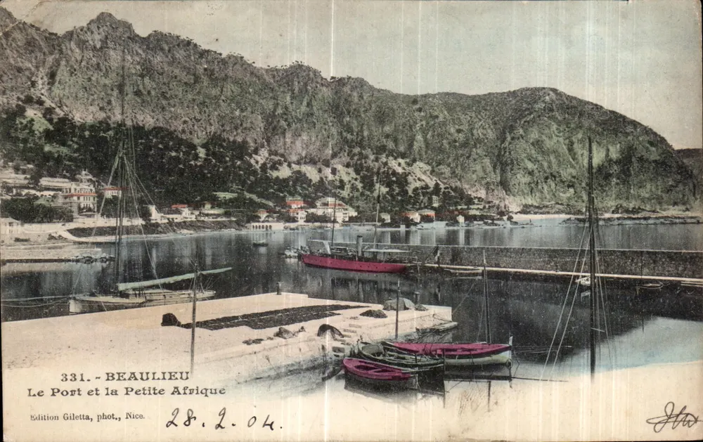 Beaulieu - Der Hafen und Kleine Afrika — Edition Giletta, photo, Nice, Nr. 331 - Vorderseite