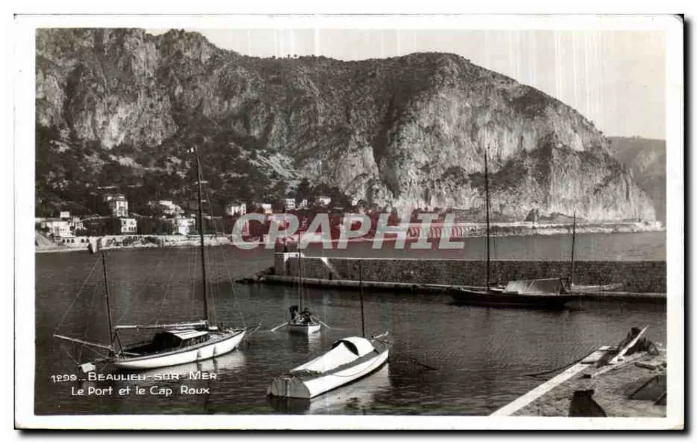 Beaulieu-sur-Mer — Der Hafen und der Cap Roux — Edition La Cigogne, Nice - Vorderseite
