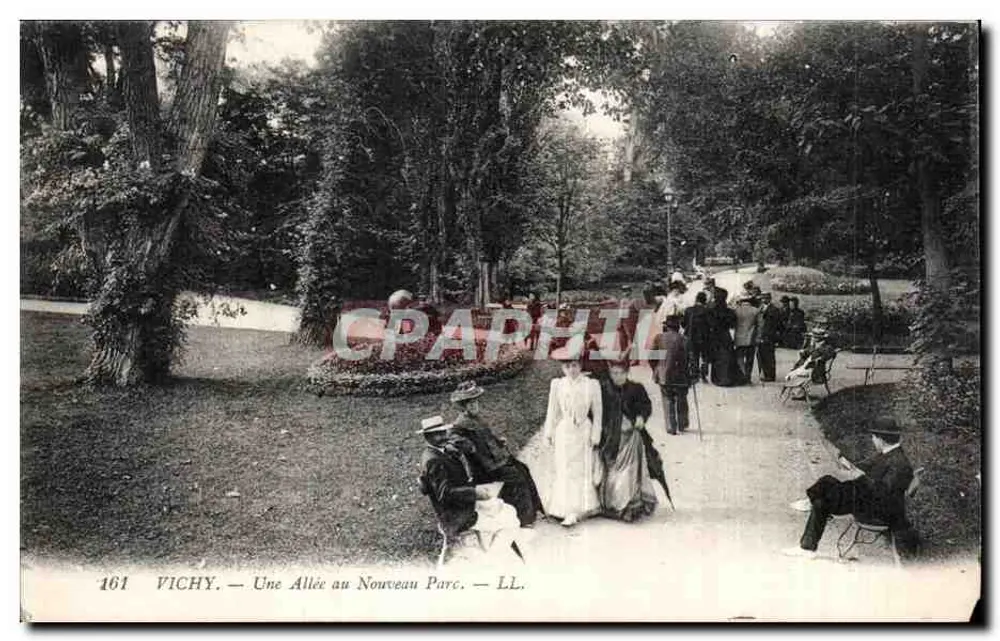 Vichy — Ein Weg im neuen Park — LL. n°161 - Vorderseite