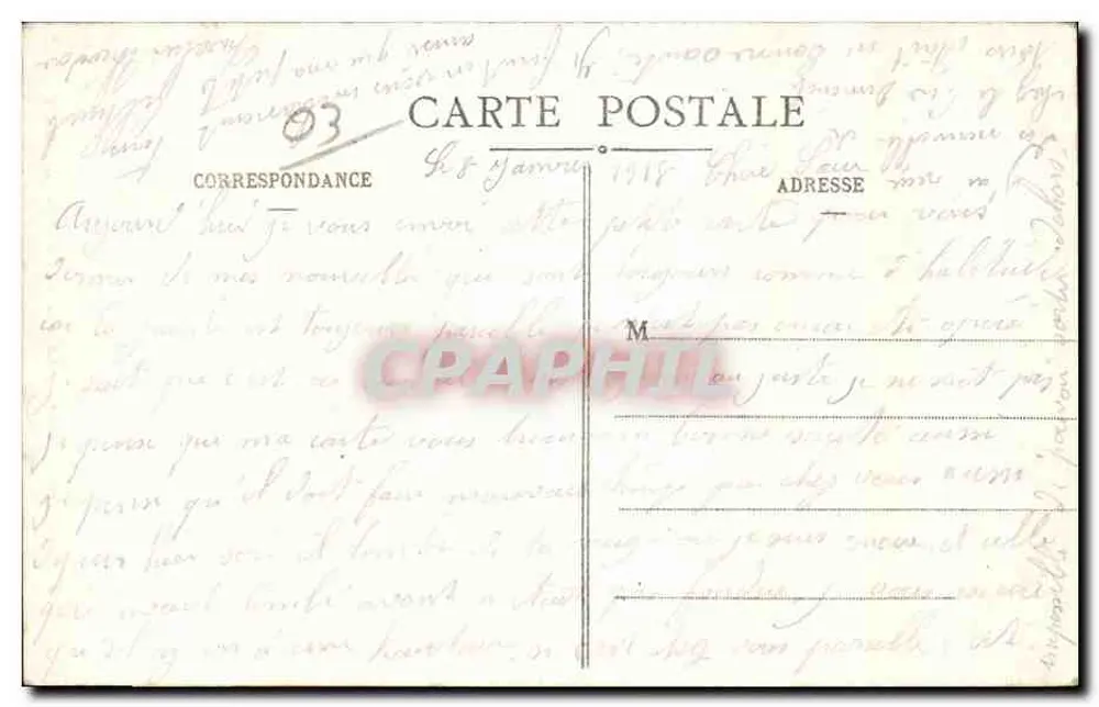 Vichy - Die Uhrenturm (15. Jahrhundert) — Verlag Vichy, Nr. 599 - Rückseite
