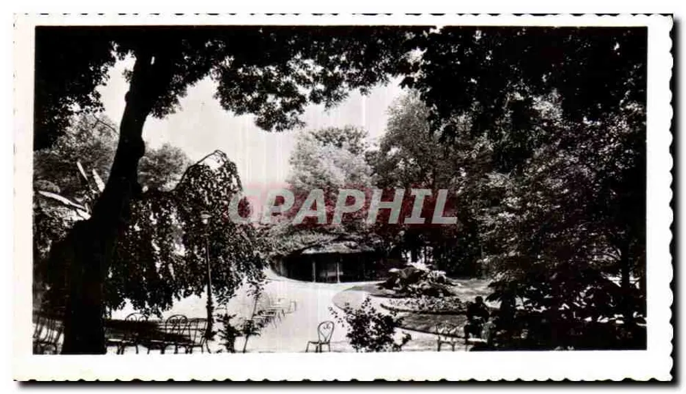 Parc des Célestins — vista do parque com trilhas e árvores — editor não visível - Frente