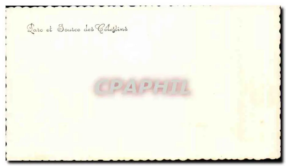 Parque e Fonte dos Célestins — Editor não identificado, número de série não visível - Verso