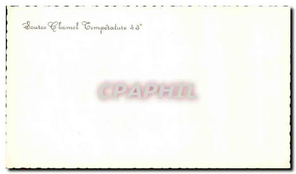 Fonte Chomel — Temperatura 43° — editor desconhecido - Verso