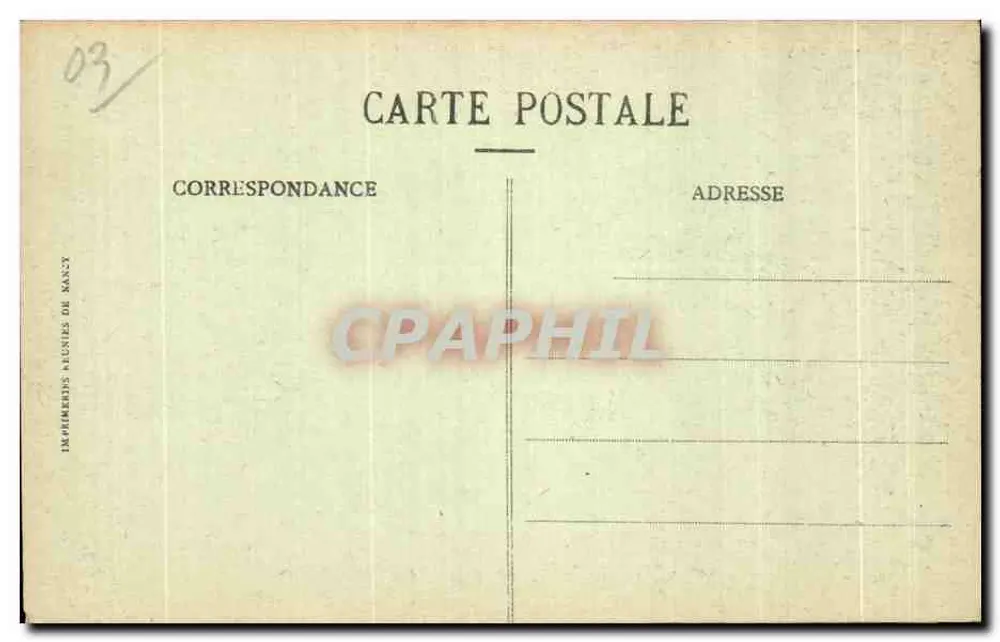 Vichy - Die Promenade an den Ufern der Allier — Druckerei Belunis von Nant - Rückseite