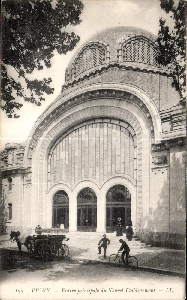 Vichy — Haupteingang des neuen Gebäudes — LL. n° 199 - Vorderseite