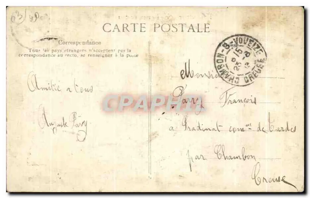 Vichy — Aussicht auf das Zivilitätskrankenhaus — Verlag Vichy, Nr. 2479 - Rückseite