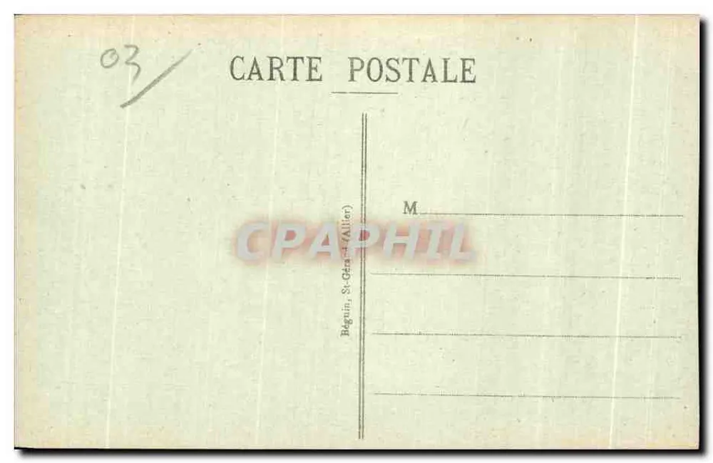 Vichy - Auf dem alten Park - Die große Allee — n°609 - Rückseite