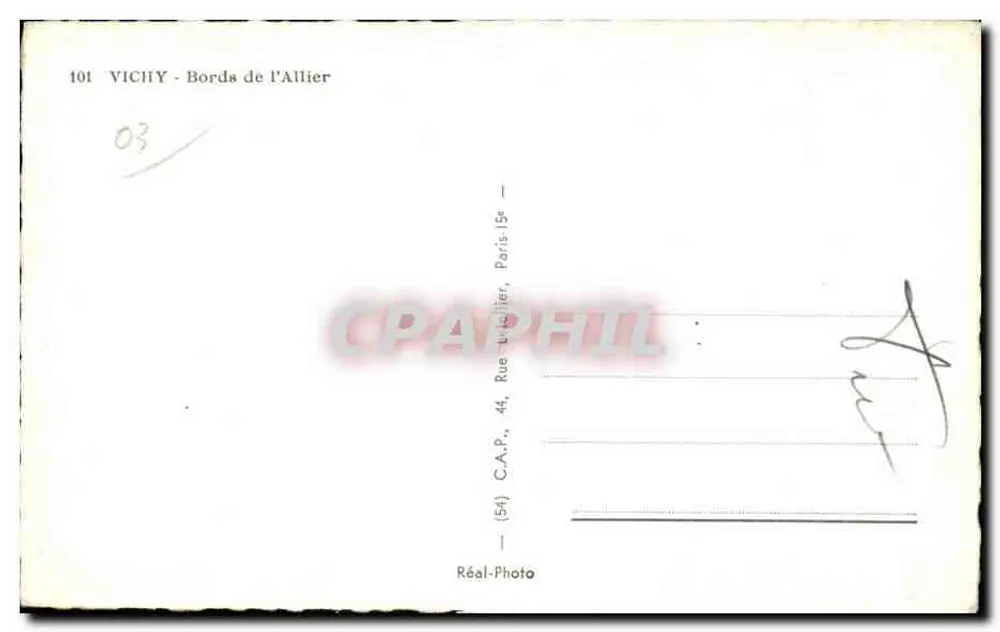 विची — अल्लियर के किनारे — C.A.P. पेरिस 15e - पीछे