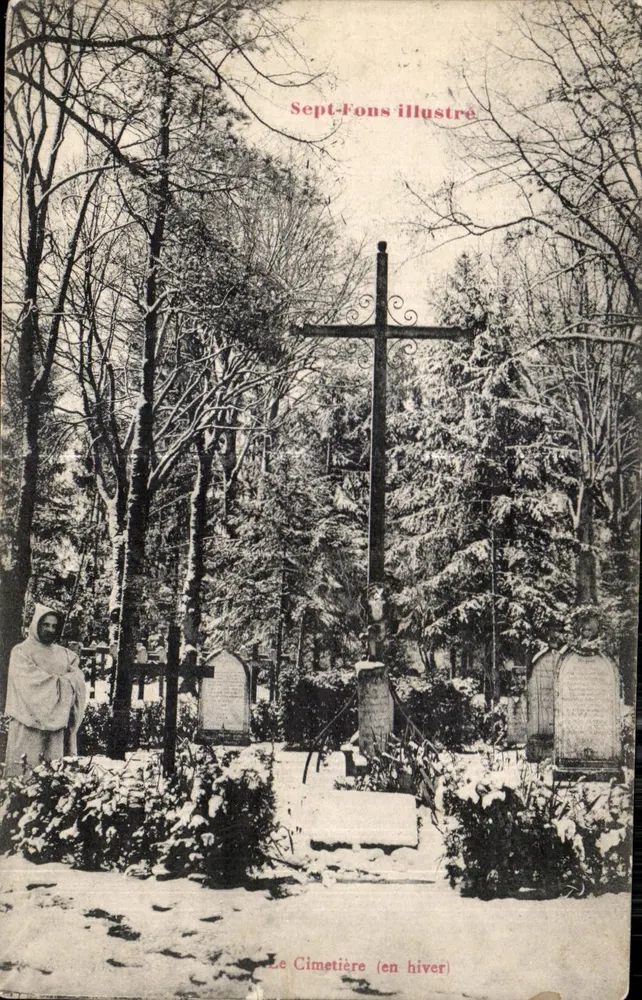 Illustrierter Sept-Fons — Der Friedhof (im Winter) — Sept-Fons illustre - Vorderseite