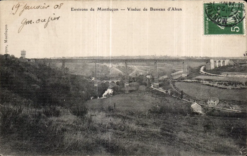 Umgebung von Montluçon — Viadukt von Busseau d'Ahun — Verlag: Montluçon - Vorderseite