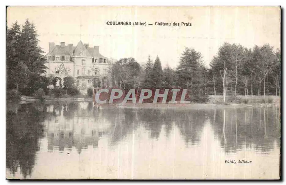 Coulanges (Allier) — Castelo dos Prats — Floresta, editor - Frente