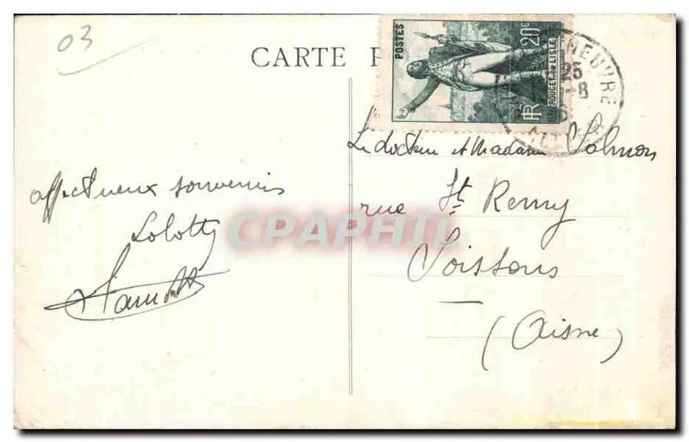 Monétay-sur-Allier — O Rio Allier — editor J. Audet - Verso
