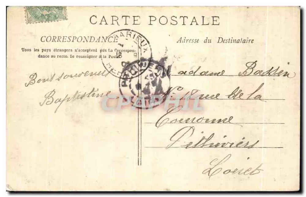 Lamalou-les-Bains — Cascata del Piccolo Vichy — Jules Lauze, Grand Bazar, n°5 — Cliché M.G. - Verso