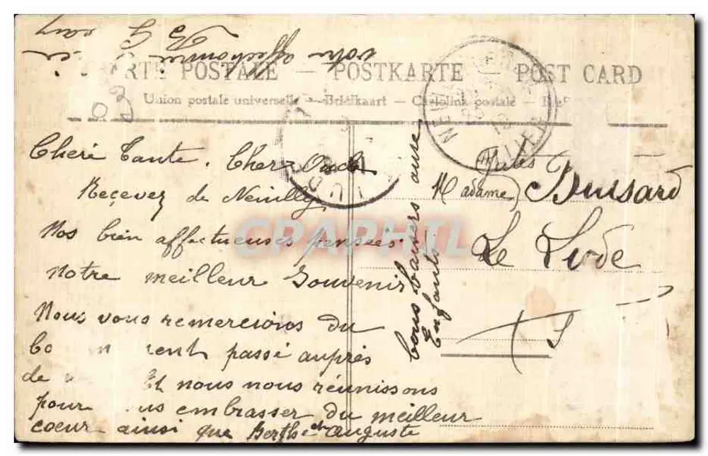 Neuilly-le-Réal — Château de l'Ecluse — éditeur : Neuvilly-le-Réal - Verso