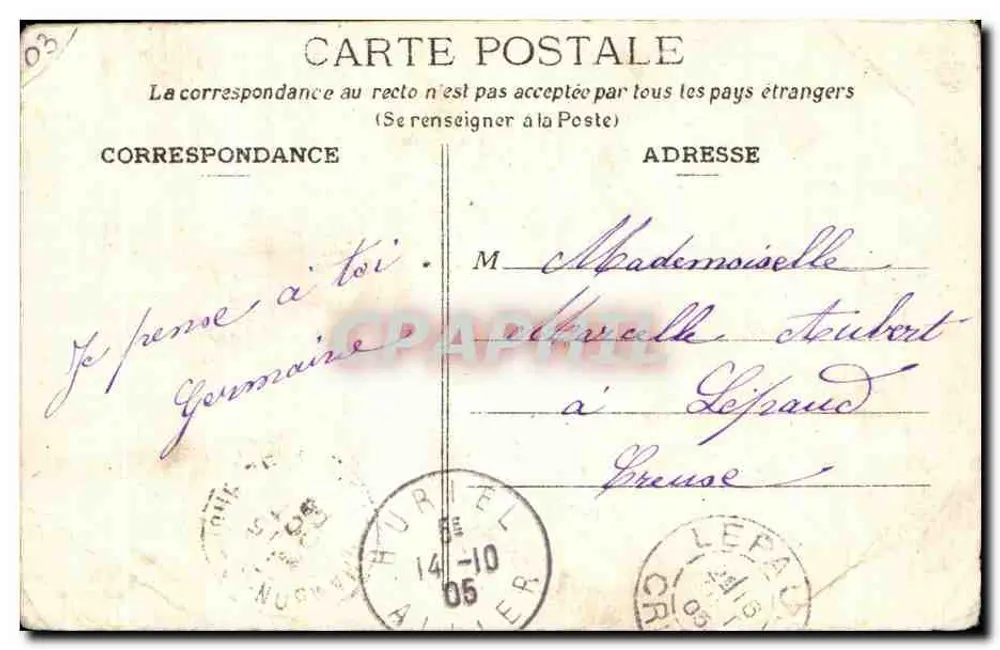 Huriel — A Igreja — (Cliché Muller). - Verso