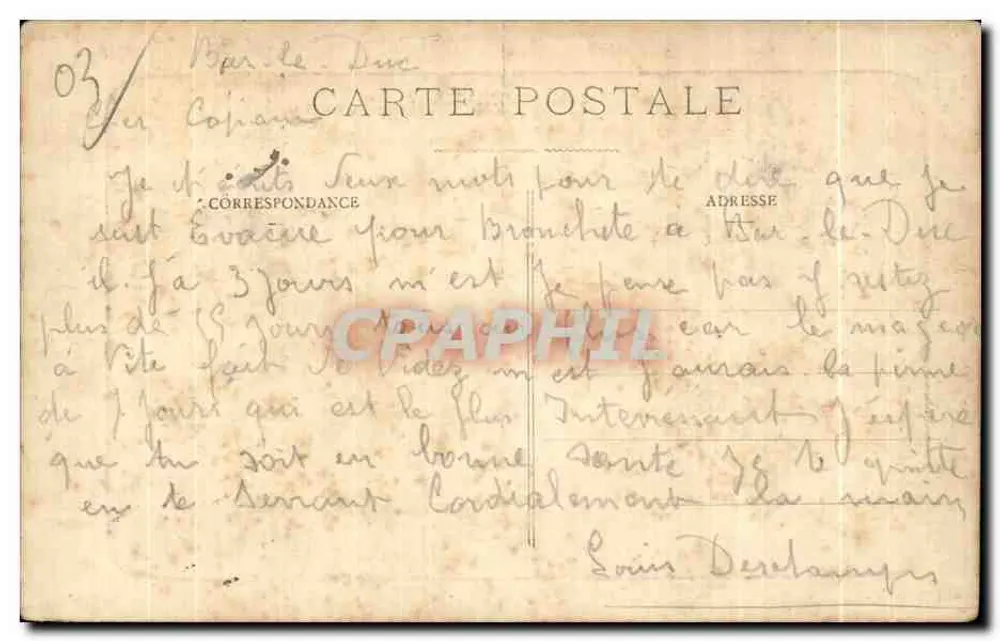 Bessay-sur-Allier — Route de Moulins — éditeur BOURBONNAIS, n° 68 - Verso