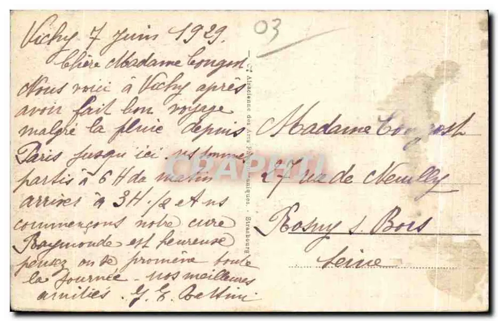 L'Ardoisière in der Nähe von Vichy — Teezeit — Nummer 306 - Rückseite