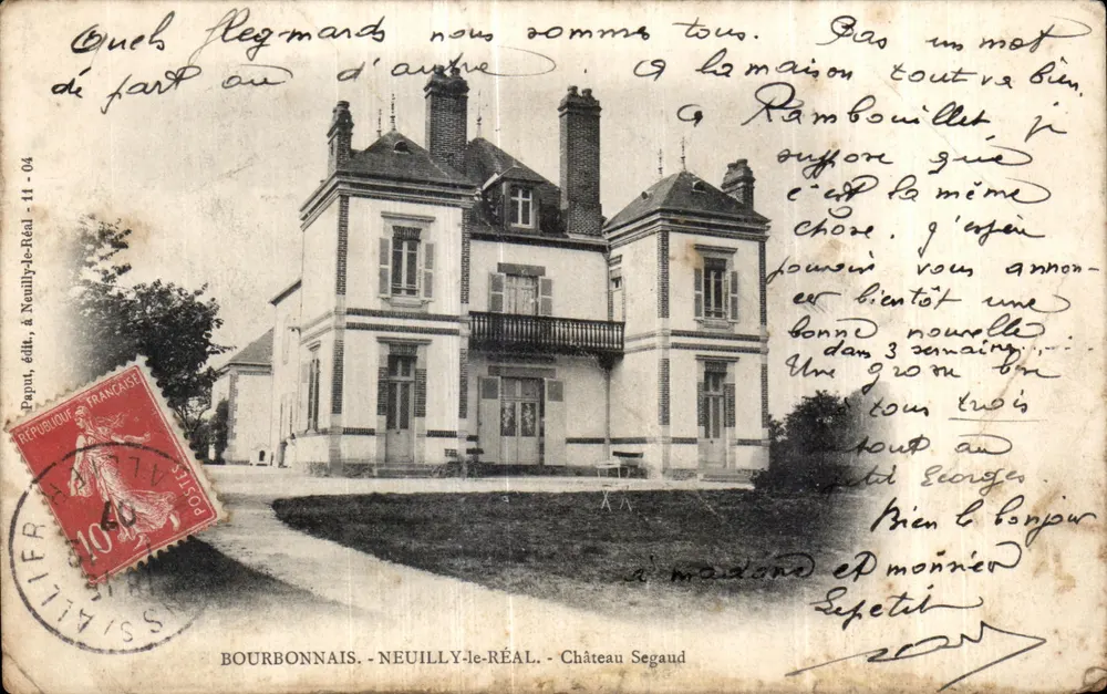 Castelo Segaud — Neuilly-le-Réal — Paput, editor - 11-04 - Frente