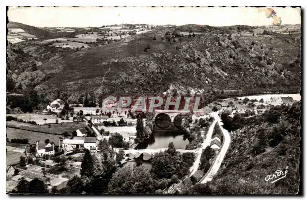 Luftbild der Flussbrücke in Sainte-Émilion — Verlag André, Nr. 03 - Vorderseite