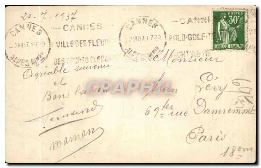 A Virgem Dourada — Monumento à Imaculada Conceição (1857), restaurado em 1922 — Edição especial de N.-D. de la Garde - Verso