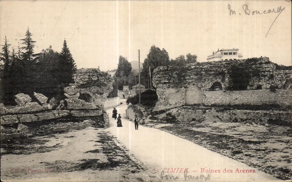 Cimiez — Ruínas das Aréneas — Edição Picard, N°60 - Frente