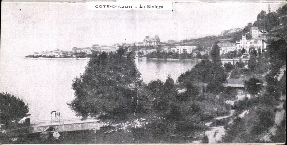 Côte-d'Azur - A Riviera — vista panorâmica — editor não identificado - Frente
