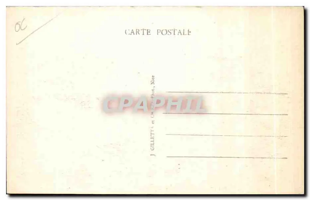 Levens (A.-M.) — Estação turística a 23 km de Nice — J. Gillet, Nice, n° 1375 - Verso