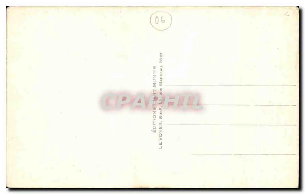 Le Cannet-Vallauris — Institut d'Actinologie — éditeur MUNIER - Rückseite