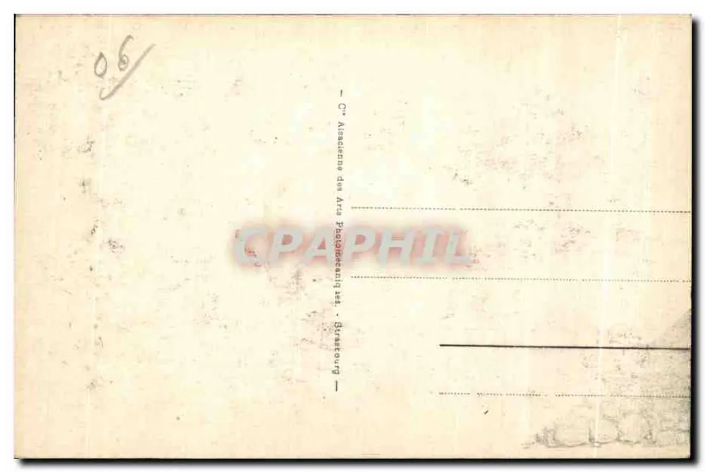 Sospel - Rue des Romains — editor C. Assacenne, Strasbourg - Verso