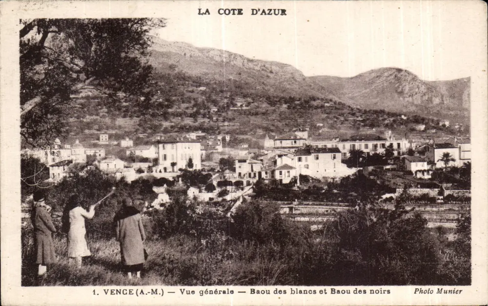 Vence (A.-M.) — Allgemeiner Blick — Baou des Blancs und Baou des Noirs — Foto Munier - Vorderseite