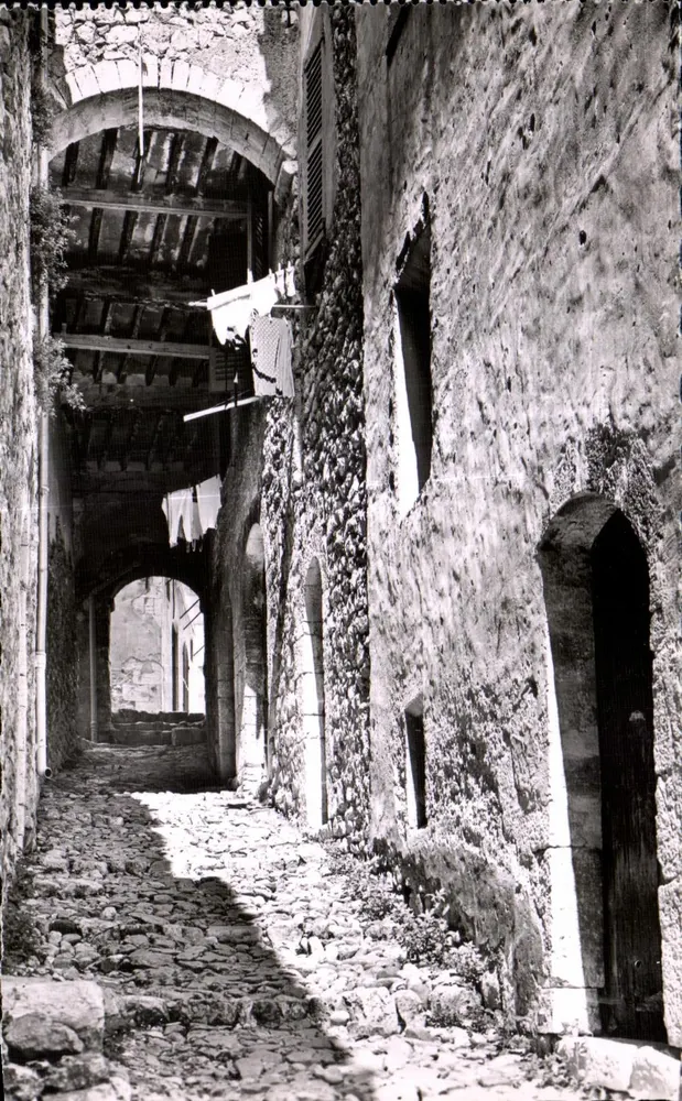 Saint-Paul-de-Vence — A Rue du Casse-Cou — Editor A. BAUX, n° 58-7A - Frente