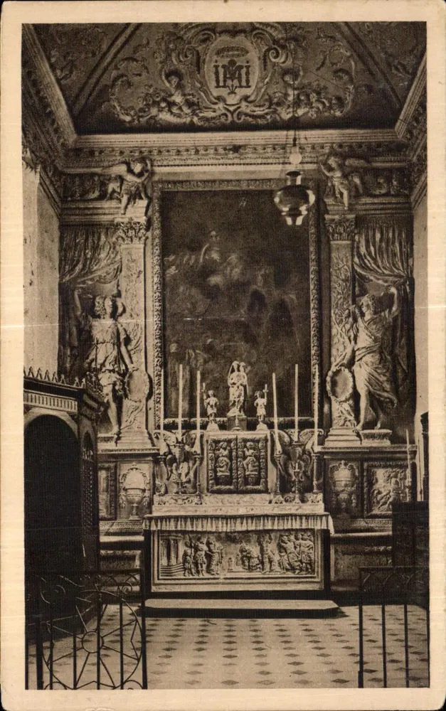 Intérieur de l'église — Saint-Paul (Alpes-Maritimes) — Édition A. Baulin-Paul - Frente