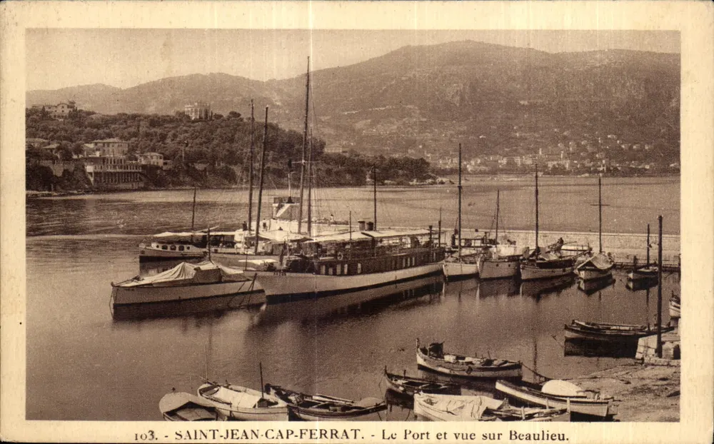 Saint-Jean-Cap-Ferrat — Der Hafen und Blick auf Beaulieu — Ausgabe 'La Cigegue', n°103 - Vorderseite