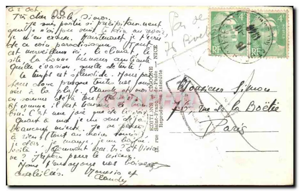 Saint-Jean-Cap-Ferrat — Der Hafen und die Pointe de Saint-Hospice — Éditions Saint-François de Paule - Rückseite