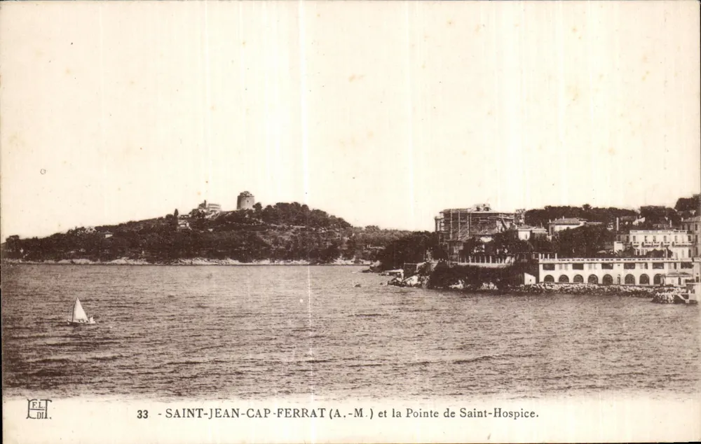 Saint-Jean-Cap-Ferrat (A.-M.) y la Punta de Saint-Hospice — Editor F.L.T. n°33 - Anverso