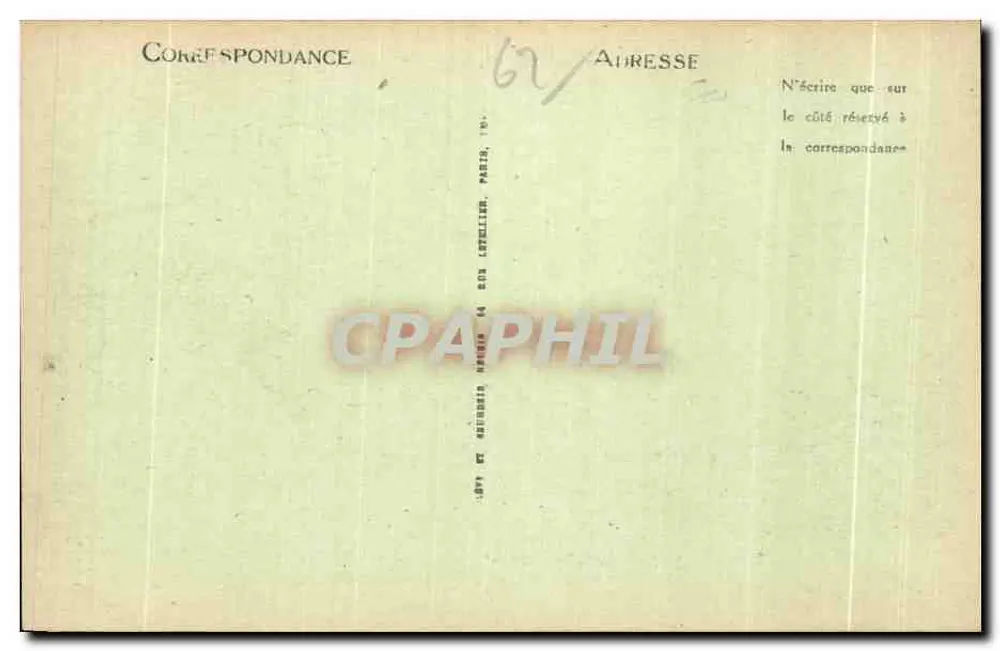 Berck-Plage — Reingam-Parc LL — editor LL, n° 117 - Verso